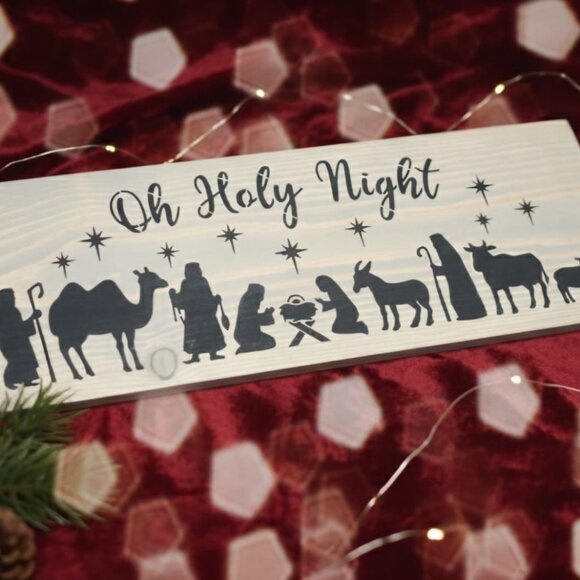 Christmas Wooden Wall Decor Sign - Picture 3 of 4